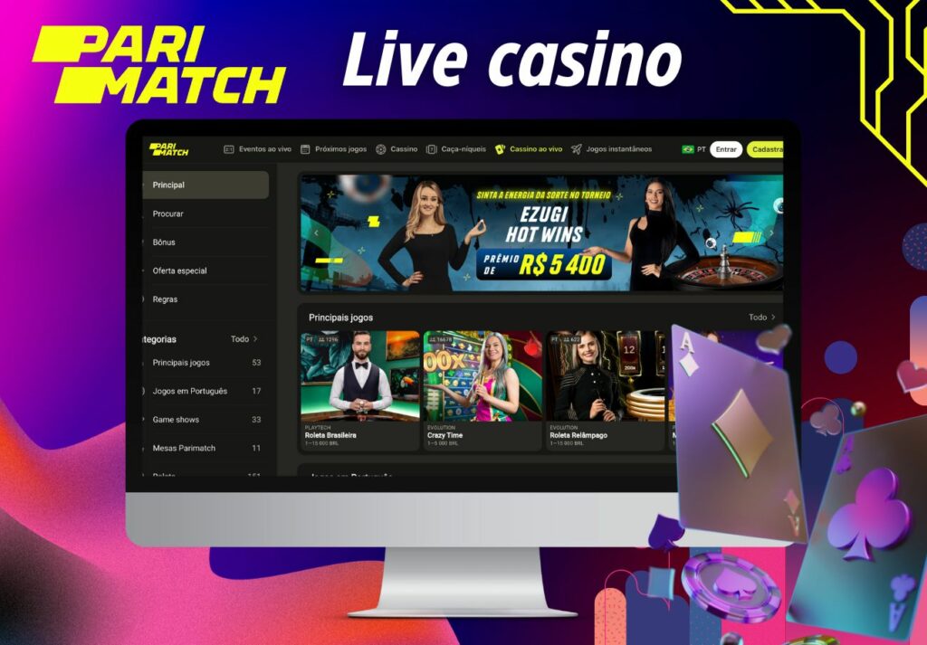 análise dos jogos de casino ao vivo no Parimatch Brasil